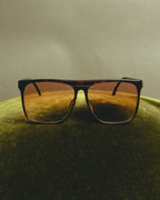"Yves Saint Laurent" 80's Oversized tortoiseshell square sunglasses