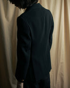 "YVES SAINT LAURENT" Classical tailoring shadow stripe pattern set up