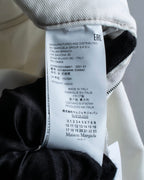 "MAISON MARGIELA" 21SS Washed raw cut flared cropped denim pants