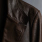 "GUCCI" Oversized calf leather tailored jacket