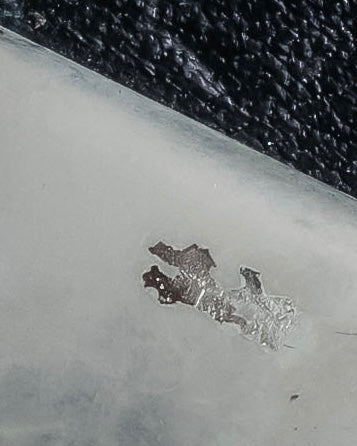 "KATHARINE HAMNETT" Vintage aged silver buckle leather belt