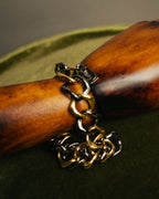“Yves Saint Laurent” 80’s-90’s Two tone chain bracelet