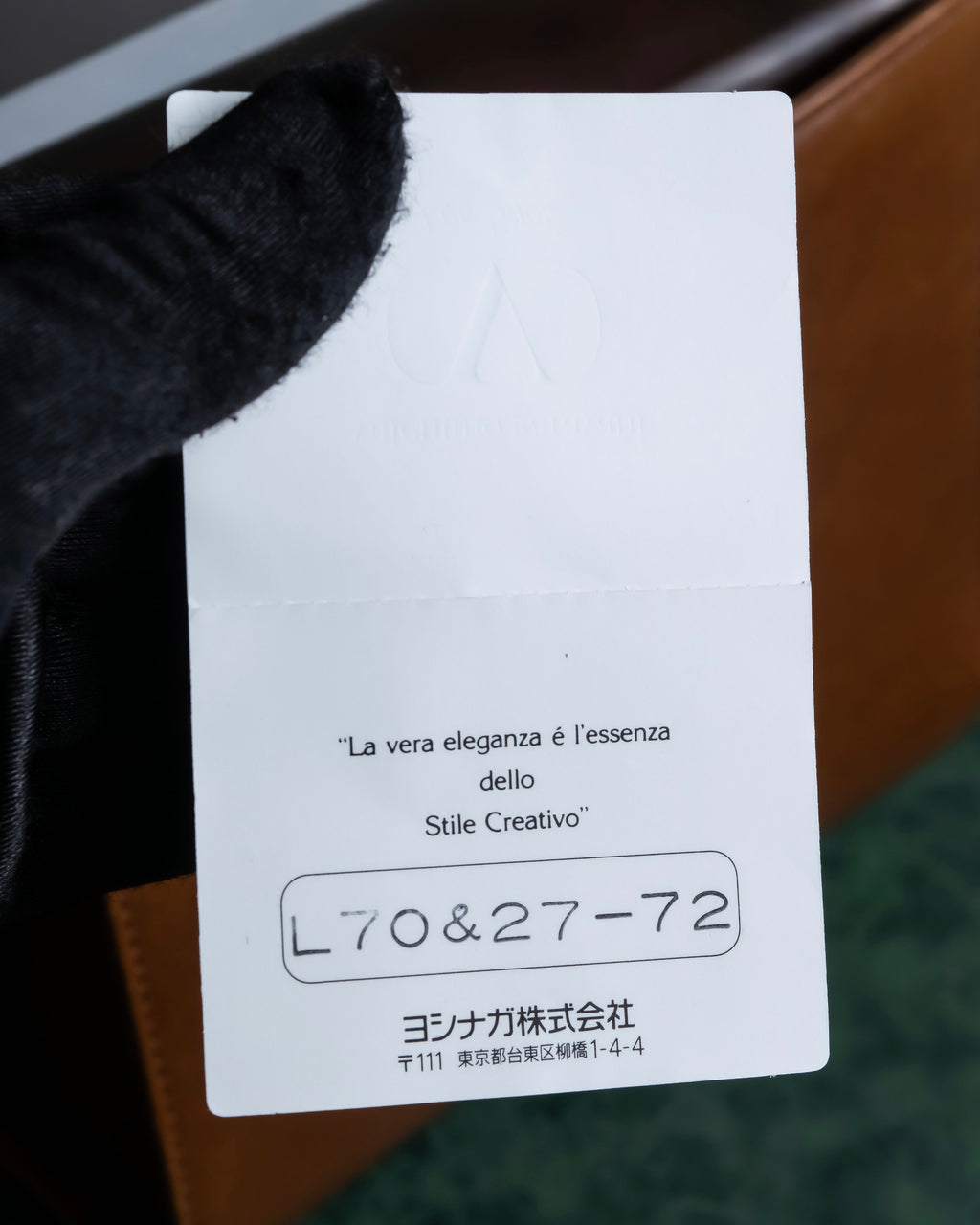 "Valentino Garavani" Leather combination design gold parts shoulder bag