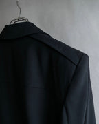 "GUCCI" 90's Beautiful draping fly-front tailored jacket