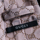 "GUCCI" 100% silk GG pattern jacquard weave neck tie