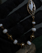 "BALENCIAGA" Leaf motif bijou santoire necklace