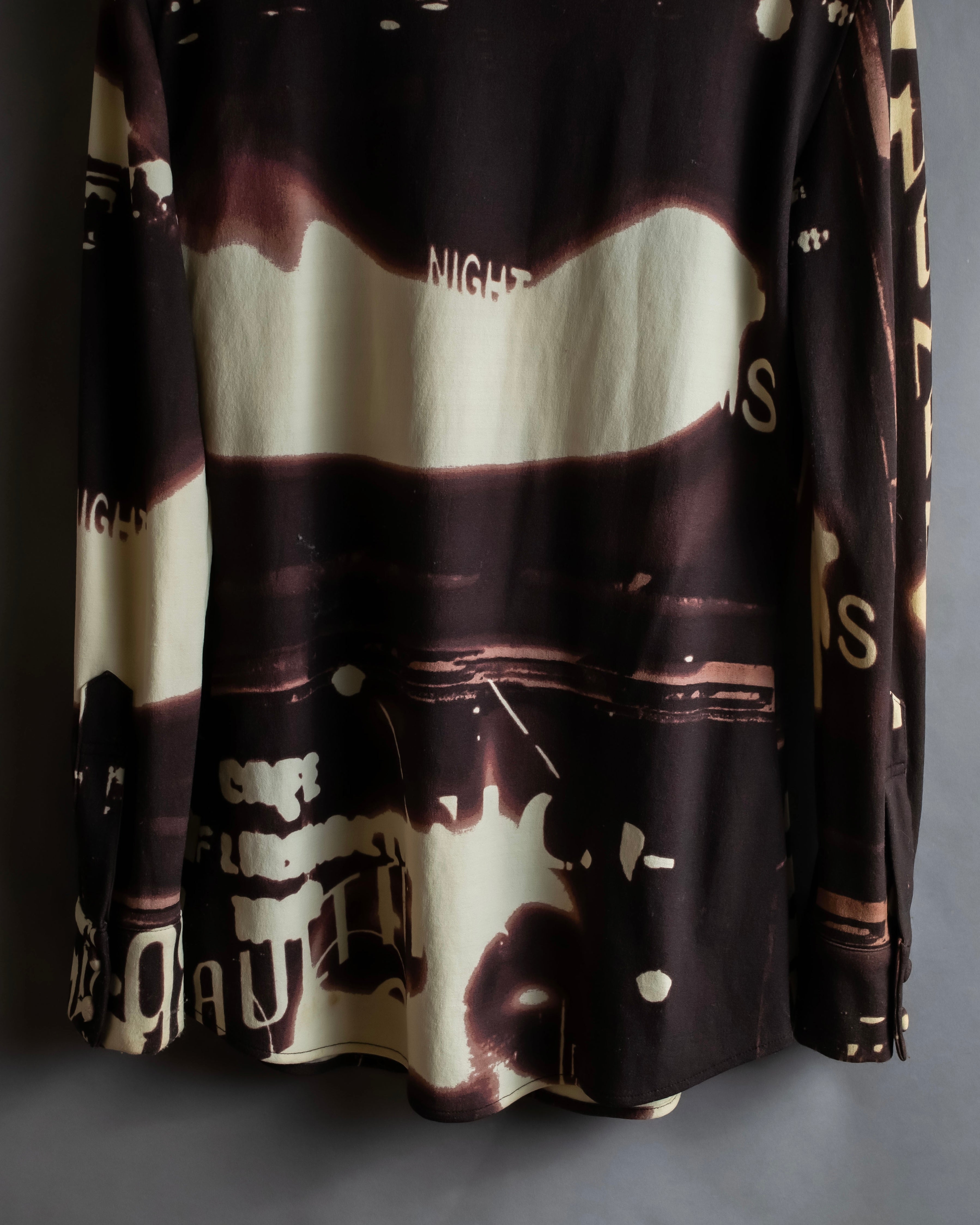 "JEAN PAUL GAULTIER" City night view graphic shirt