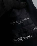 "BALENCIAGA" Structured tailored shawl collar jacket