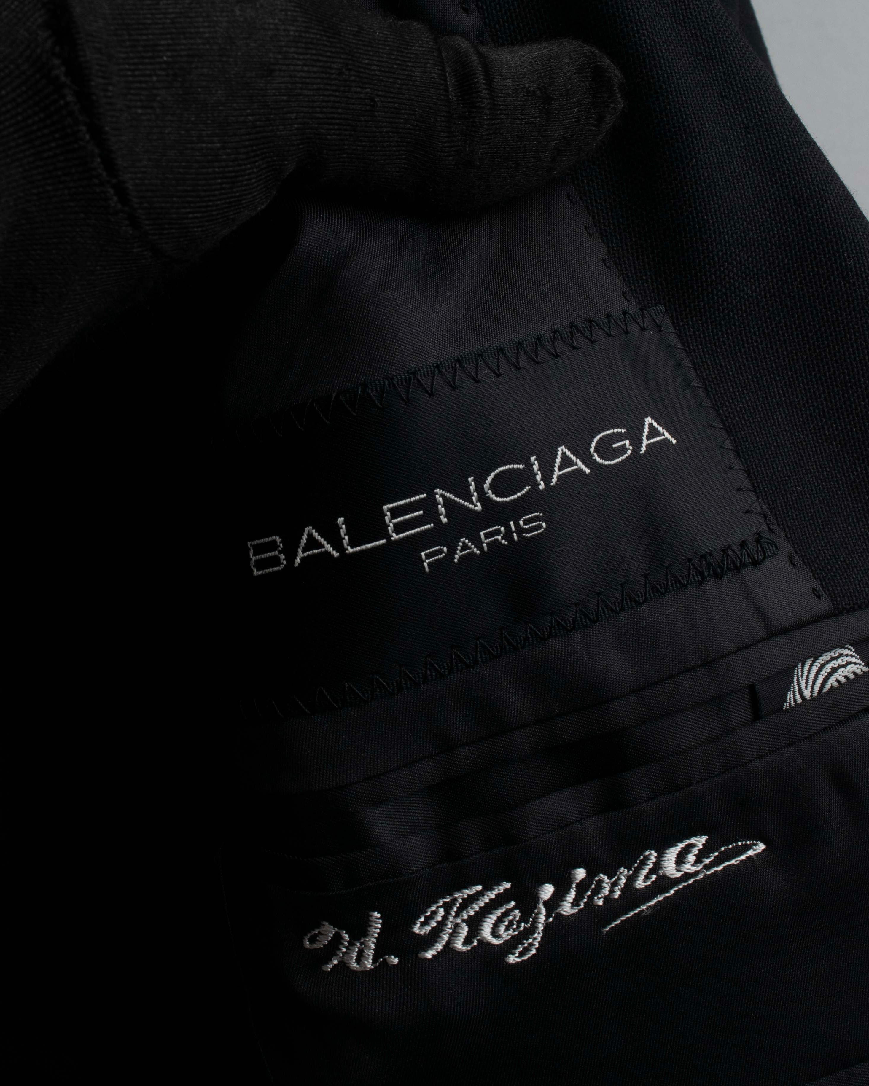 "BALENCIAGA" Structured tailored shawl collar jacket