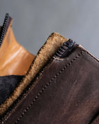 "YVES SAINT LAURENT" Medallion-embellished square heel boots