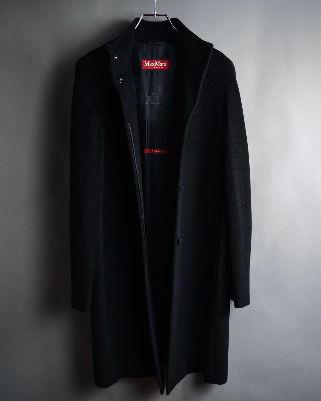 "MaxMara STUDIO" 2010’s Virgin wool stand-collar coat