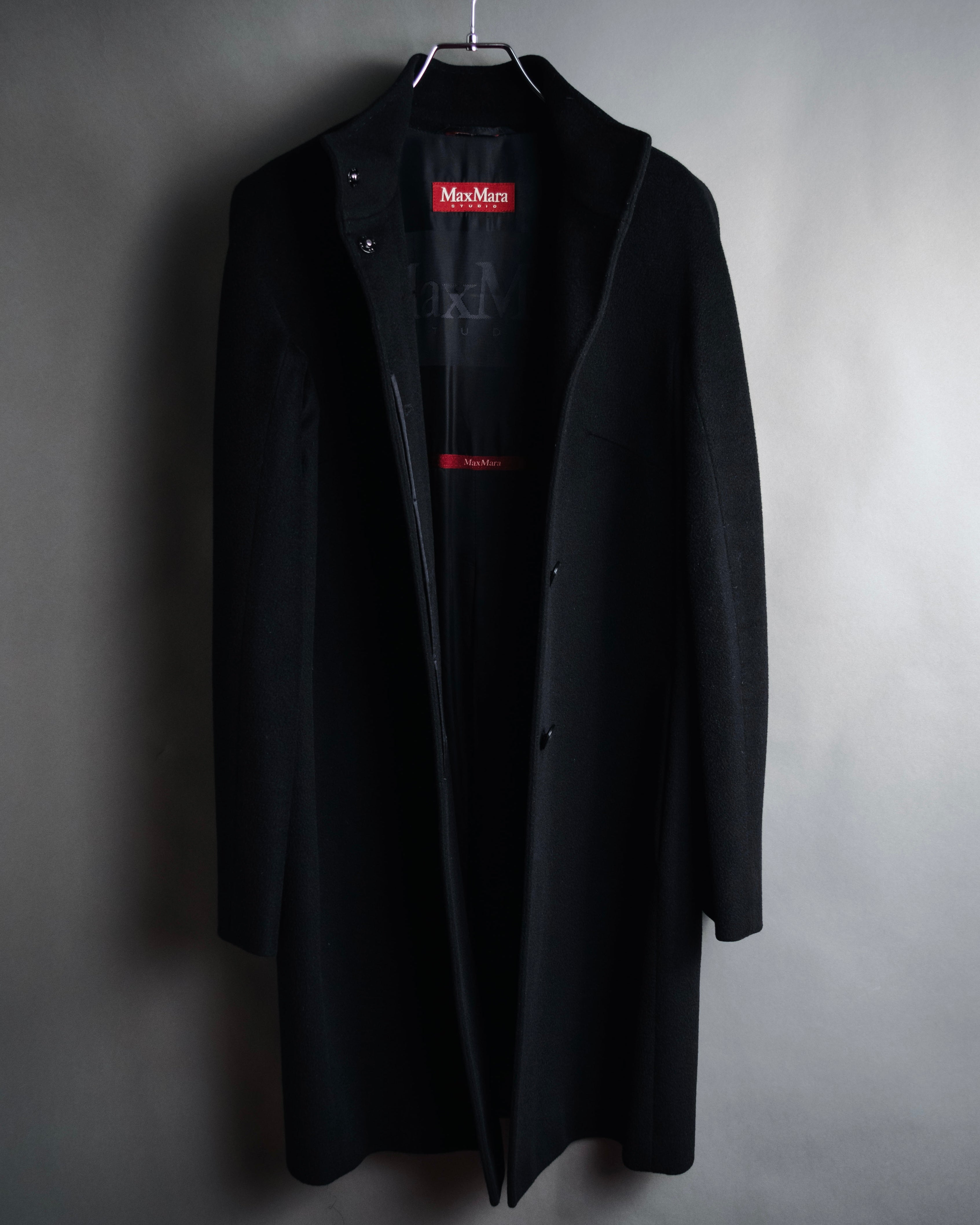 "MaxMara STUDIO" 2010’s Virgin wool stand-collar coat