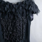 "BOTTEGA VENETA" Organza &amp; fringe design sleeveless dress