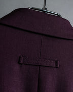 "JEAN PAUL GAULTIER FEMME"
 Beautiful purple color shaped wool tailored jacket