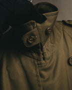 “Burberrys” 80’s Heritage check long trench coat