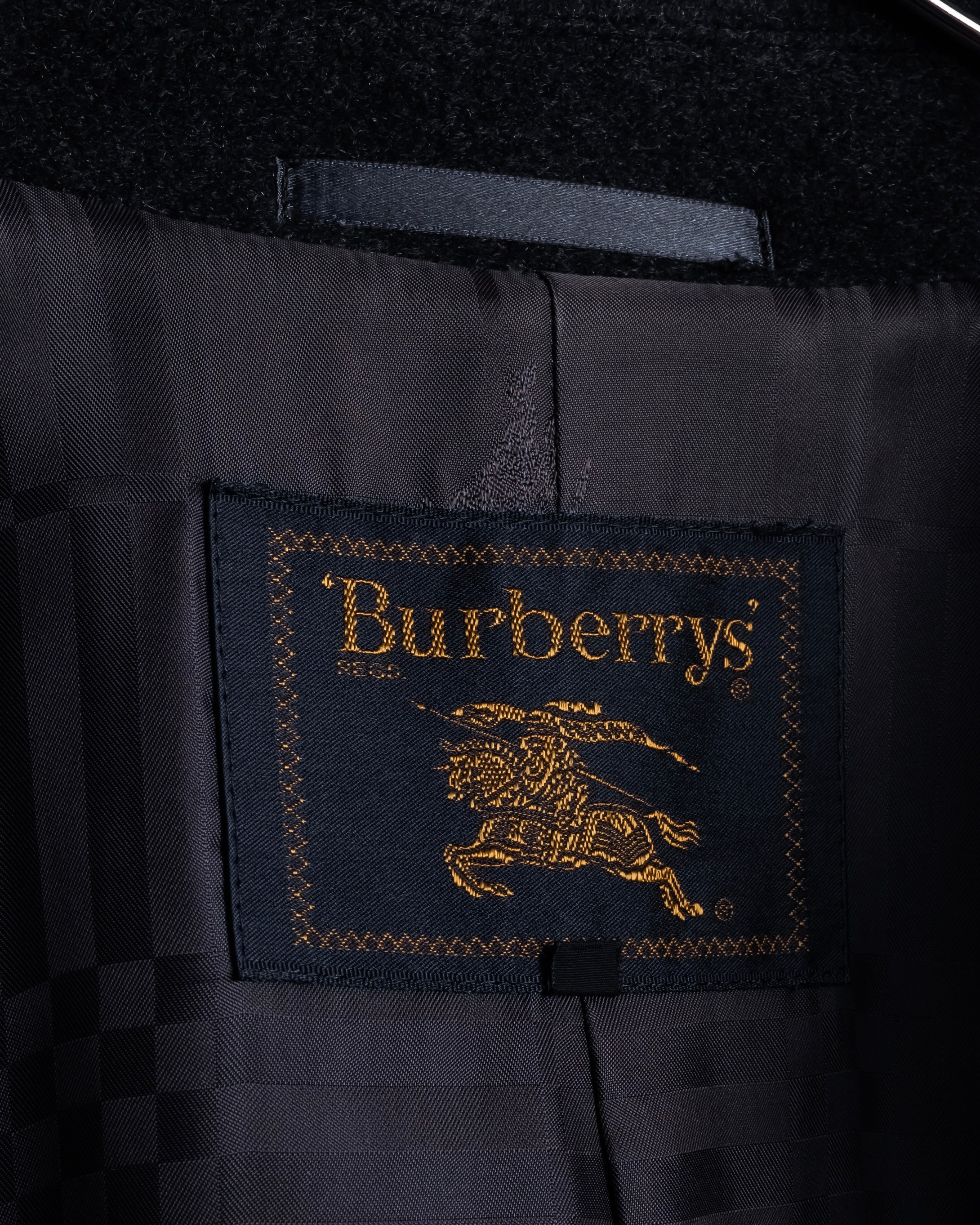 -SPECIAL- "BURBERRYS" 80's-90's Raglan line detail stand collar coat