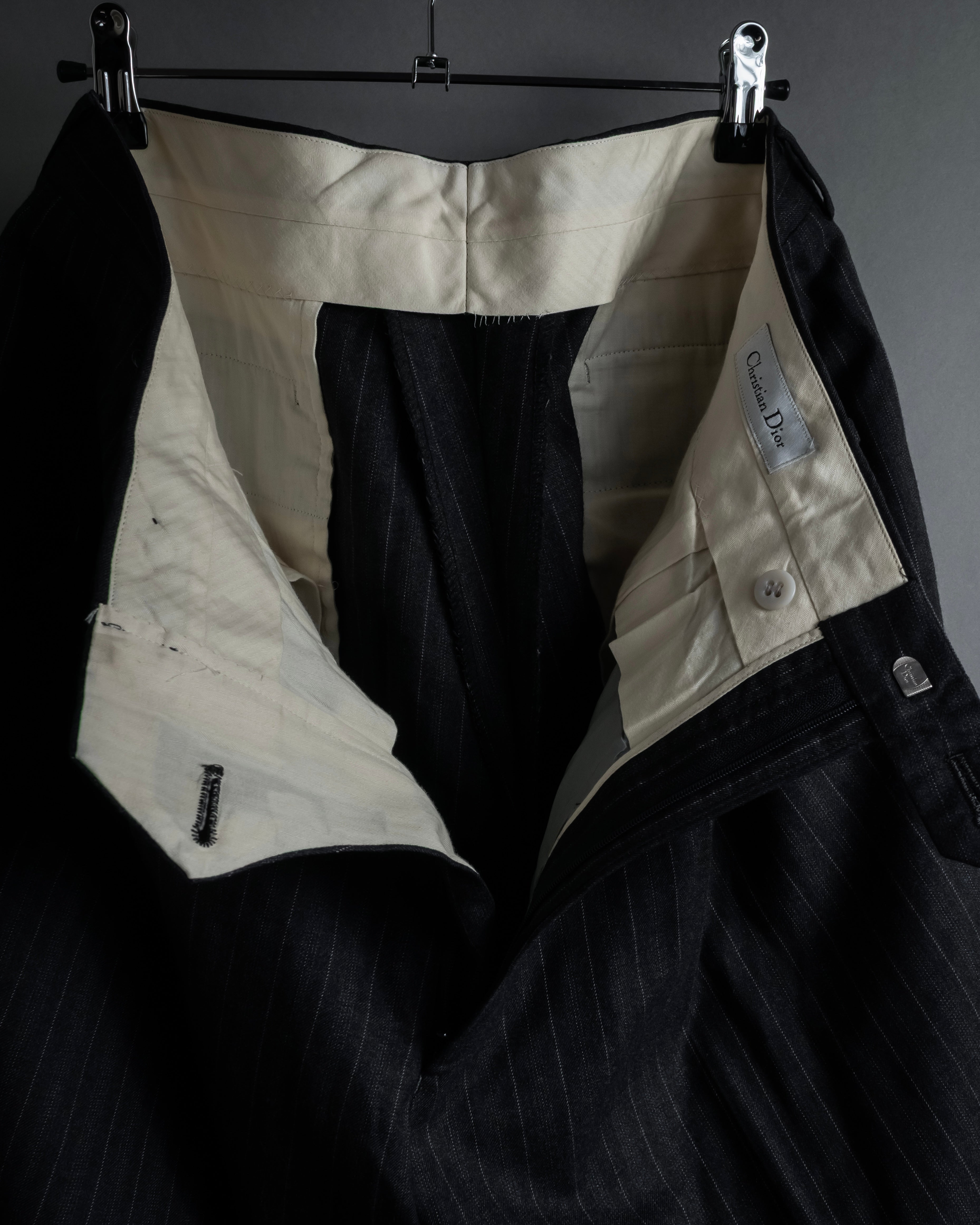 "Christian Dior" 90’s Pinstripe double breasted suit set up