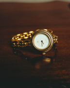 –SPECIAL– "GUCCI" 80's-90's Elegant gold tone wristwatch