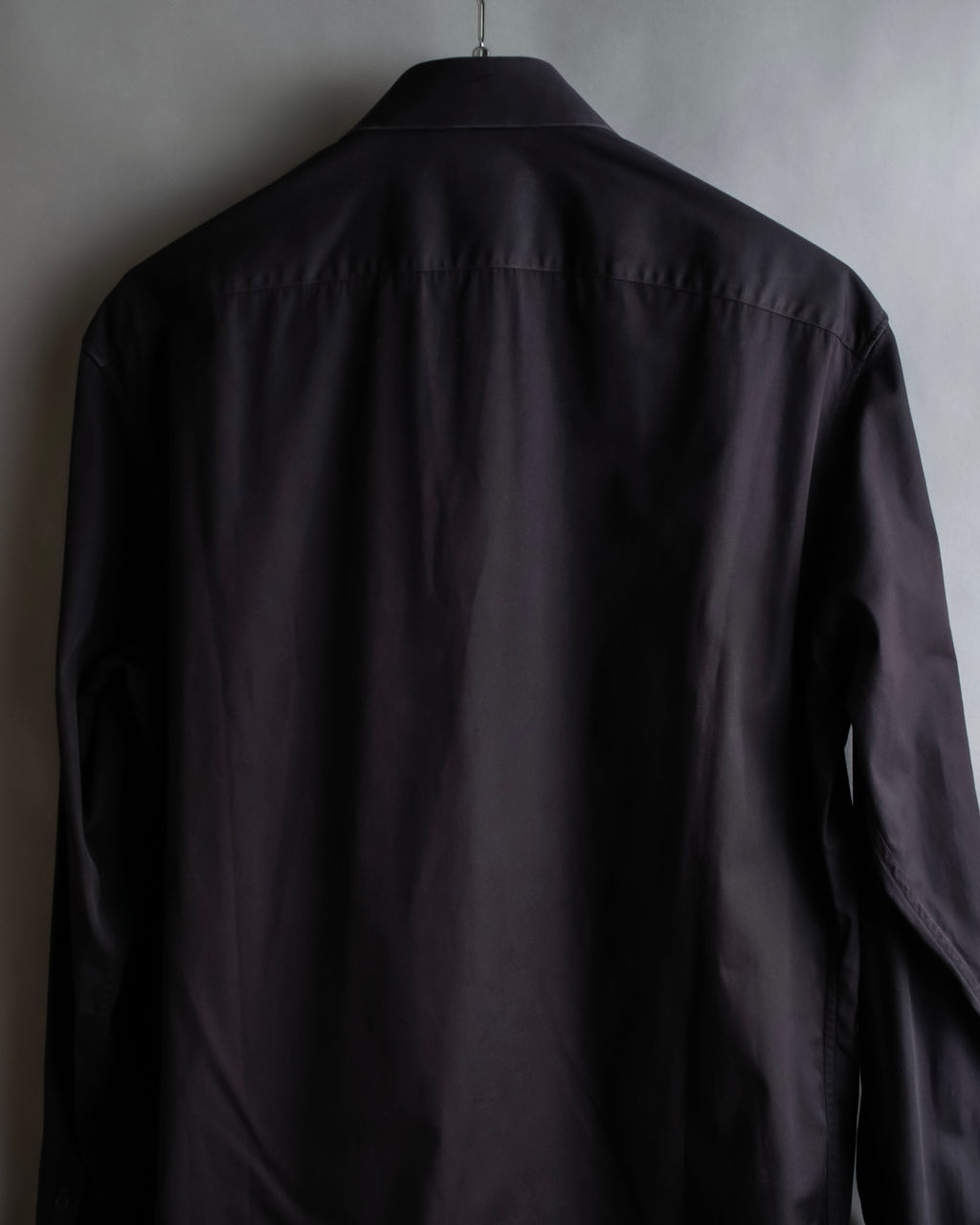 "GUCCI" Spread collar embroidered cotton shirt