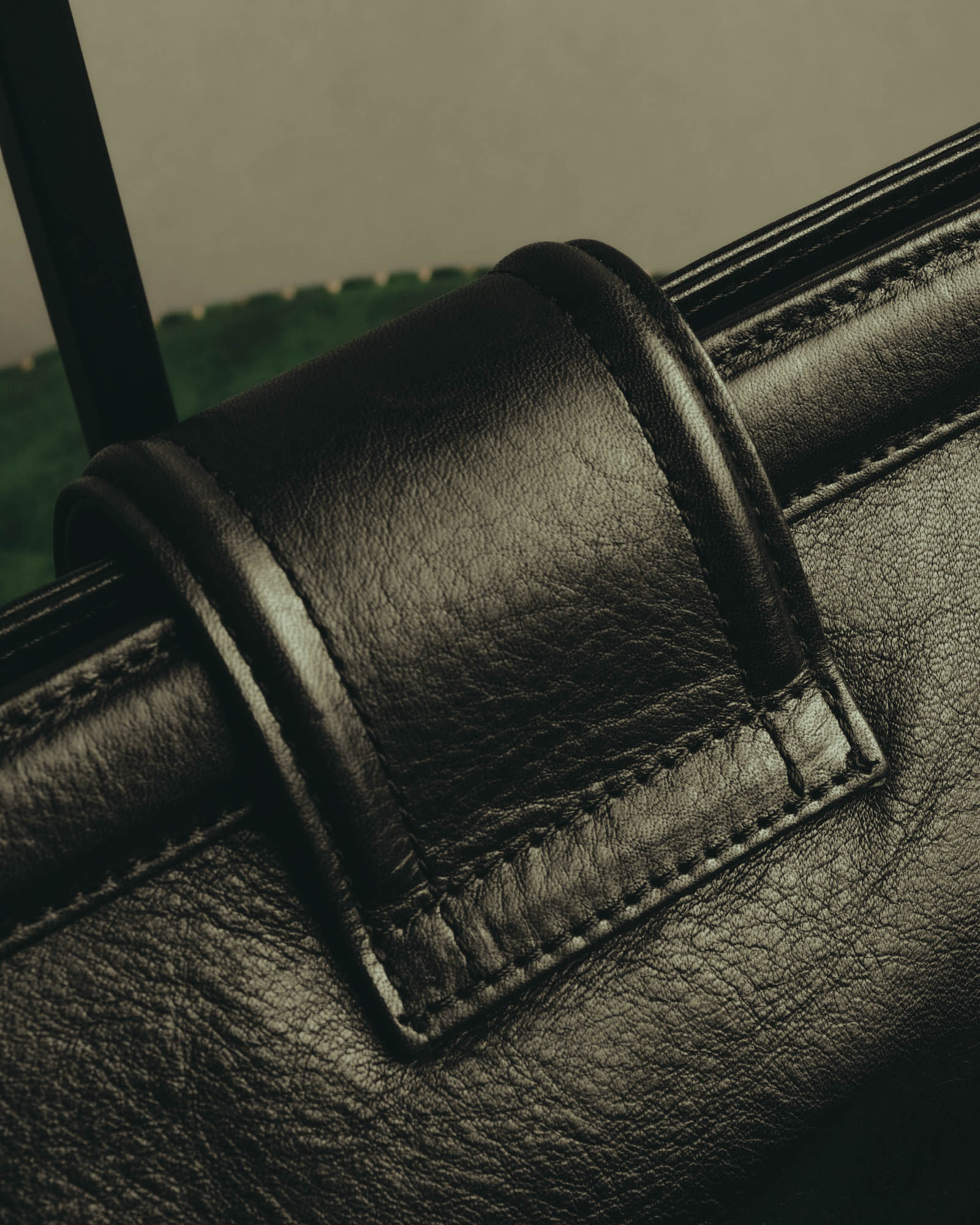 “SAN HIDEAKI MIHARA” 2000’s-2010’s black leather chain shoulder bag