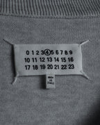 "Maison Margiela" 18SS elbow patch cotton v-neck knit