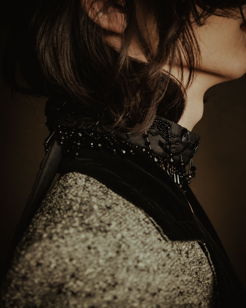 –SPECIAL– "DRIES VAN NOTEN"
2008-2014 Beaded fringe tie choker collar