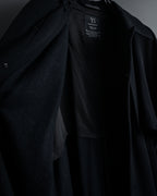 -SPECIAL- "Y's" 15AW Cape design panel oversized stand collar coat