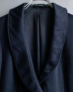 "GUCCI" Shawl collar glossy black jacket