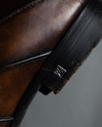 "LOUIS VUITTON" Layered panel design leather shoes