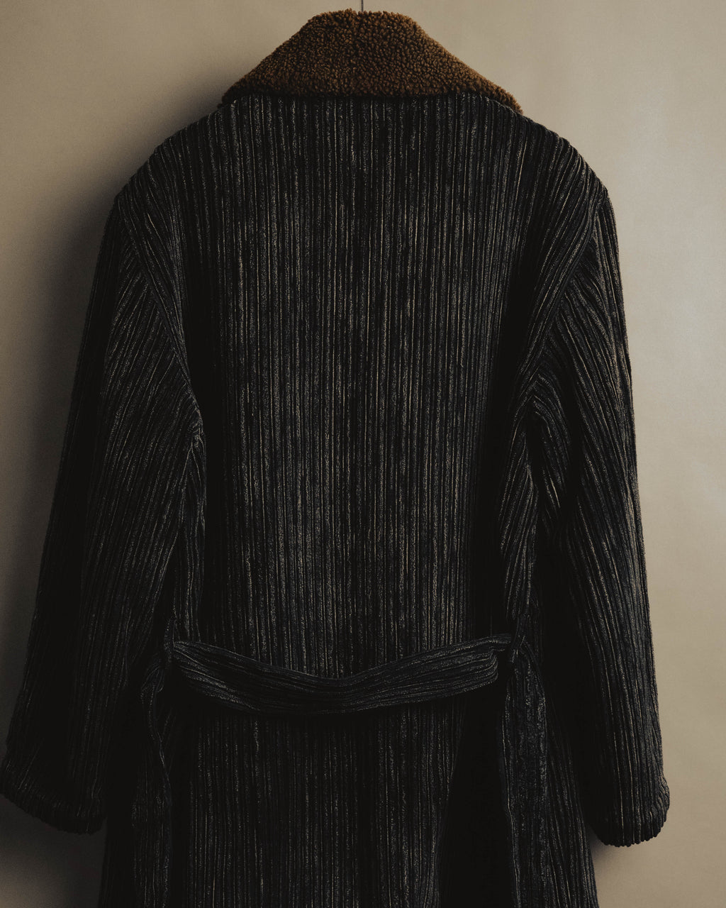 "Christian Dior" 80's-90's Classically tailored belted double-breasted coat