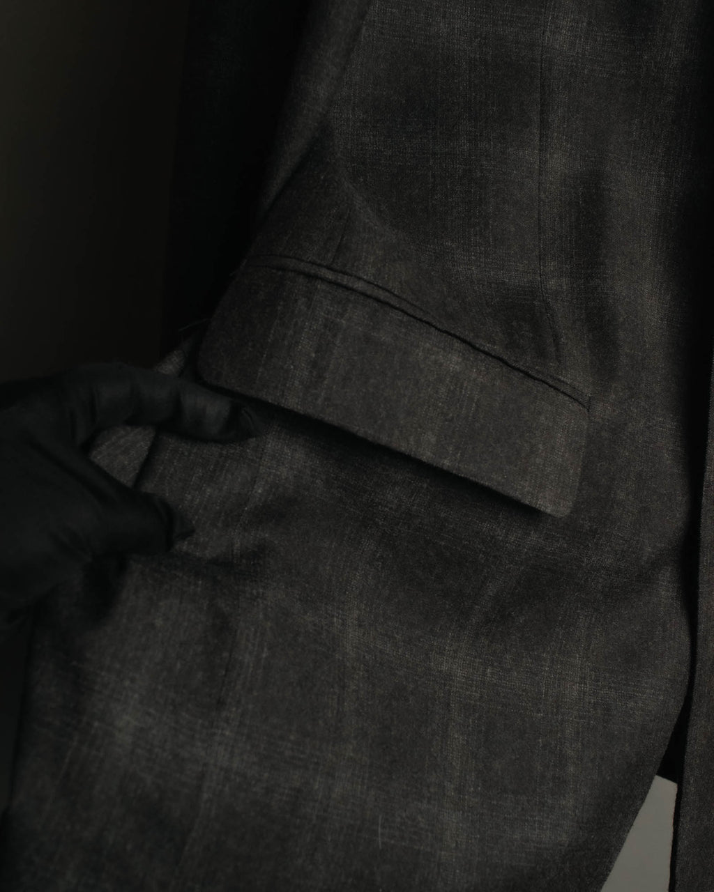 “PRADA” 90’s-00’s Wool cashmere checked tailored jacket