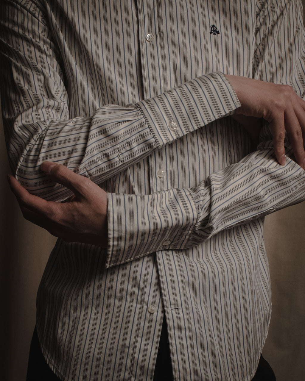 "Ralph Lauren" Classically tailored striped dress shirt