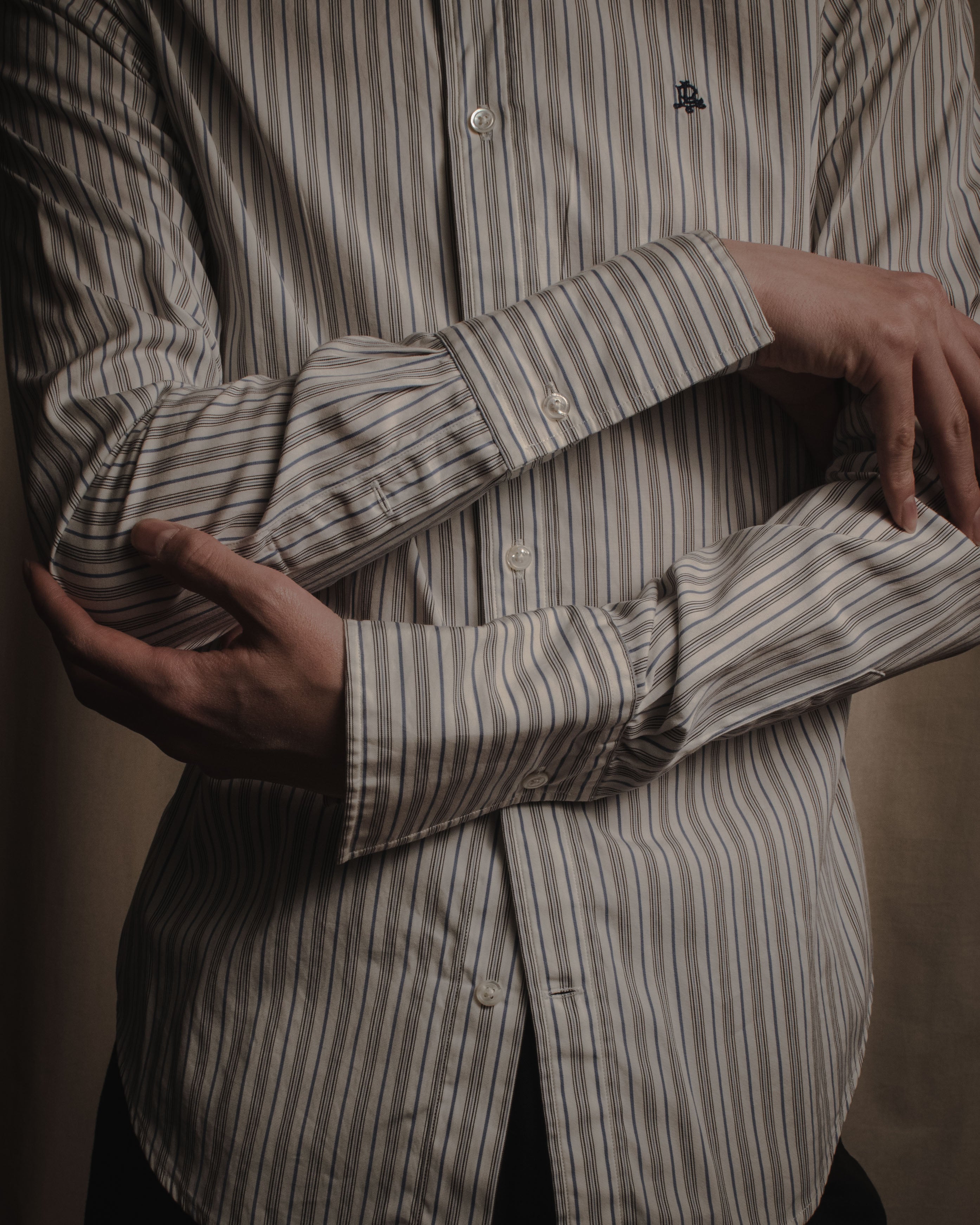 "Ralph Lauren" Classically tailored striped dress shirt