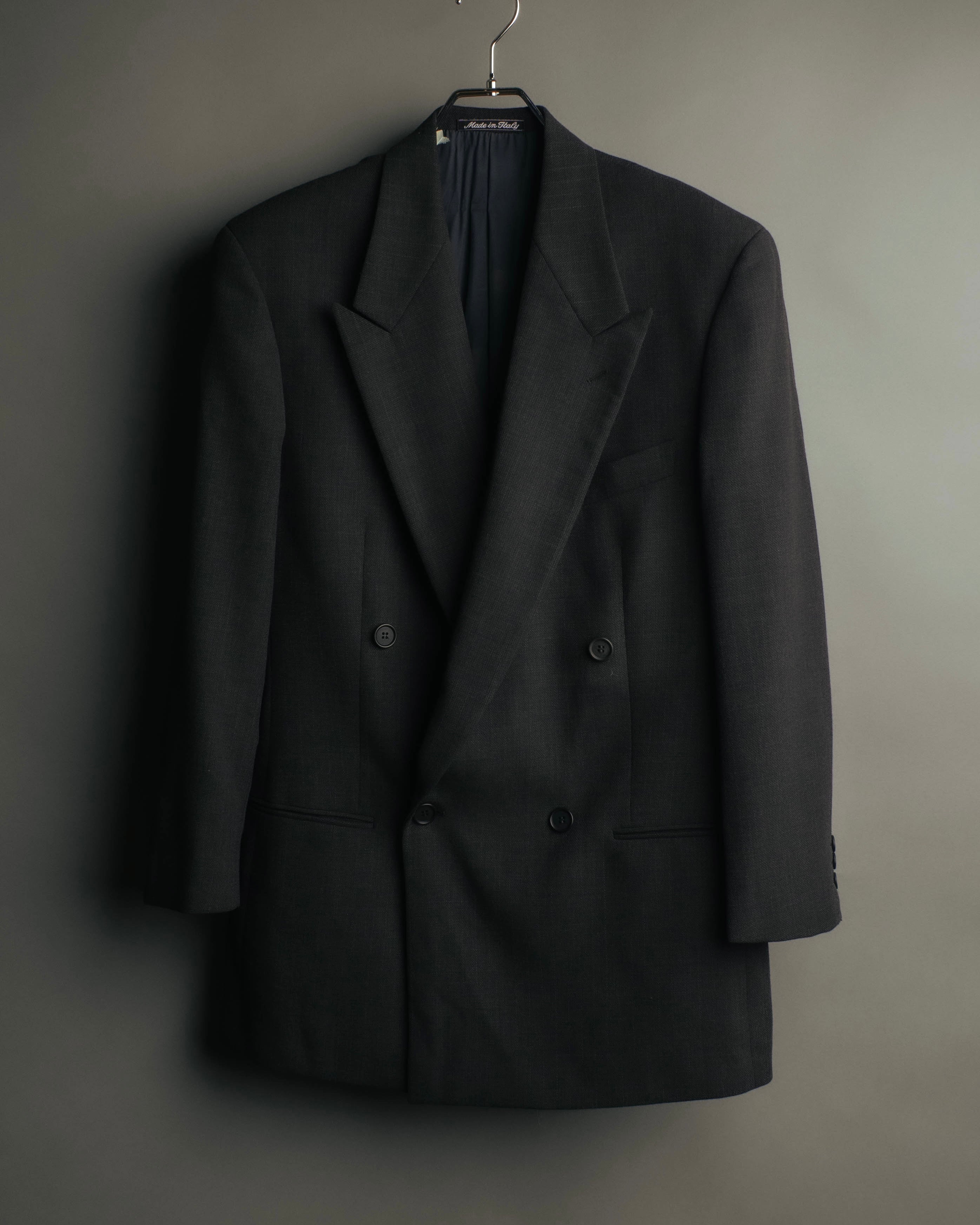 "Giorgio Armani Le Collezioni" 80's-90's Soft tailored double breasted wool blazer