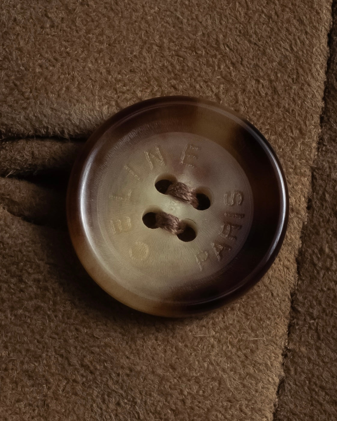 "CELINE" Relaxing design suede leather jacket