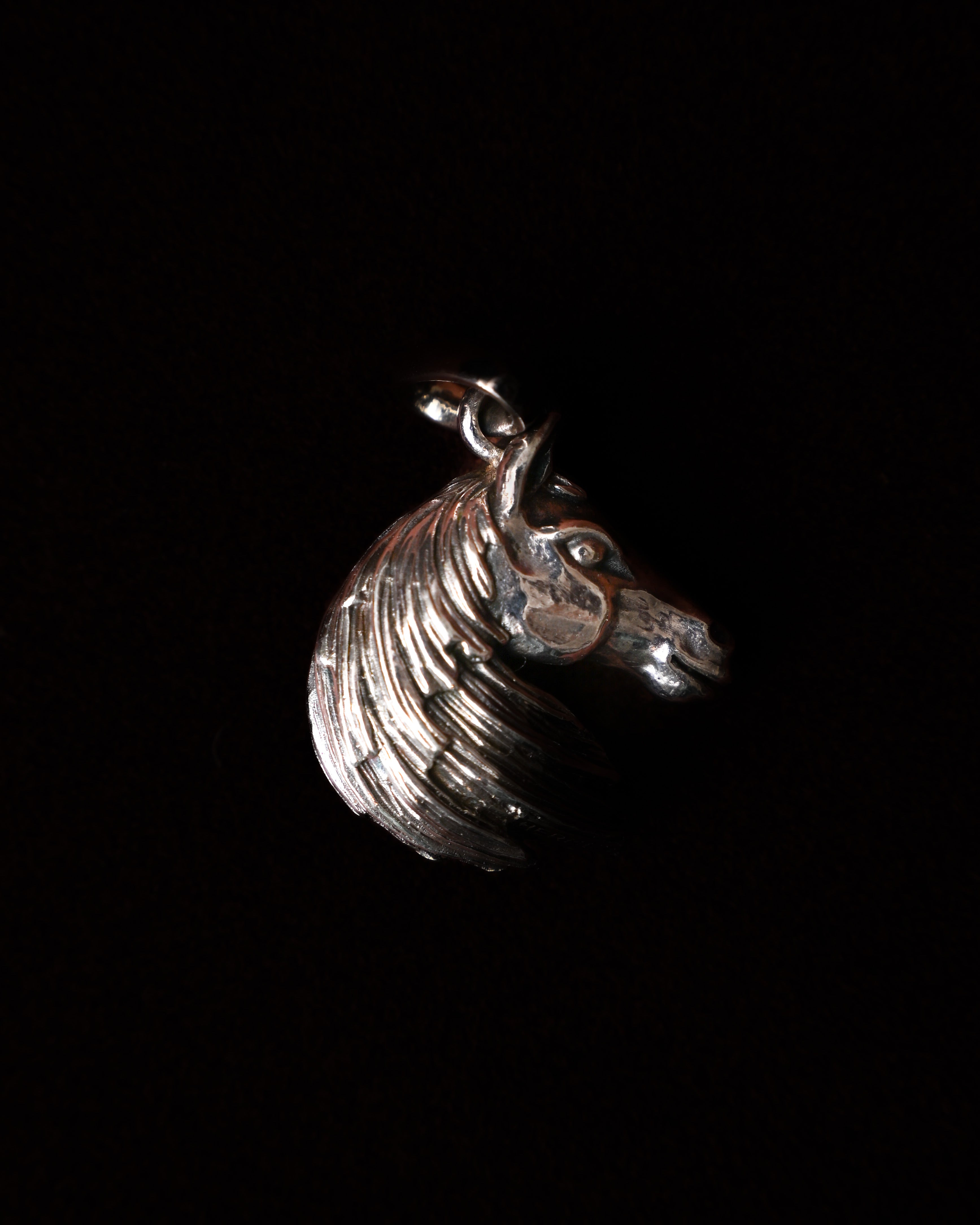 HERMES/ Horse Head Pendant Top SV800