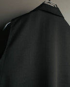 "Jean Paul GAULTIER" 80's-90's Avant-garde sleeveless long gilet coat