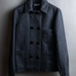 "BALENCIAGA" Double breasted Short length wool soutien collar jacket