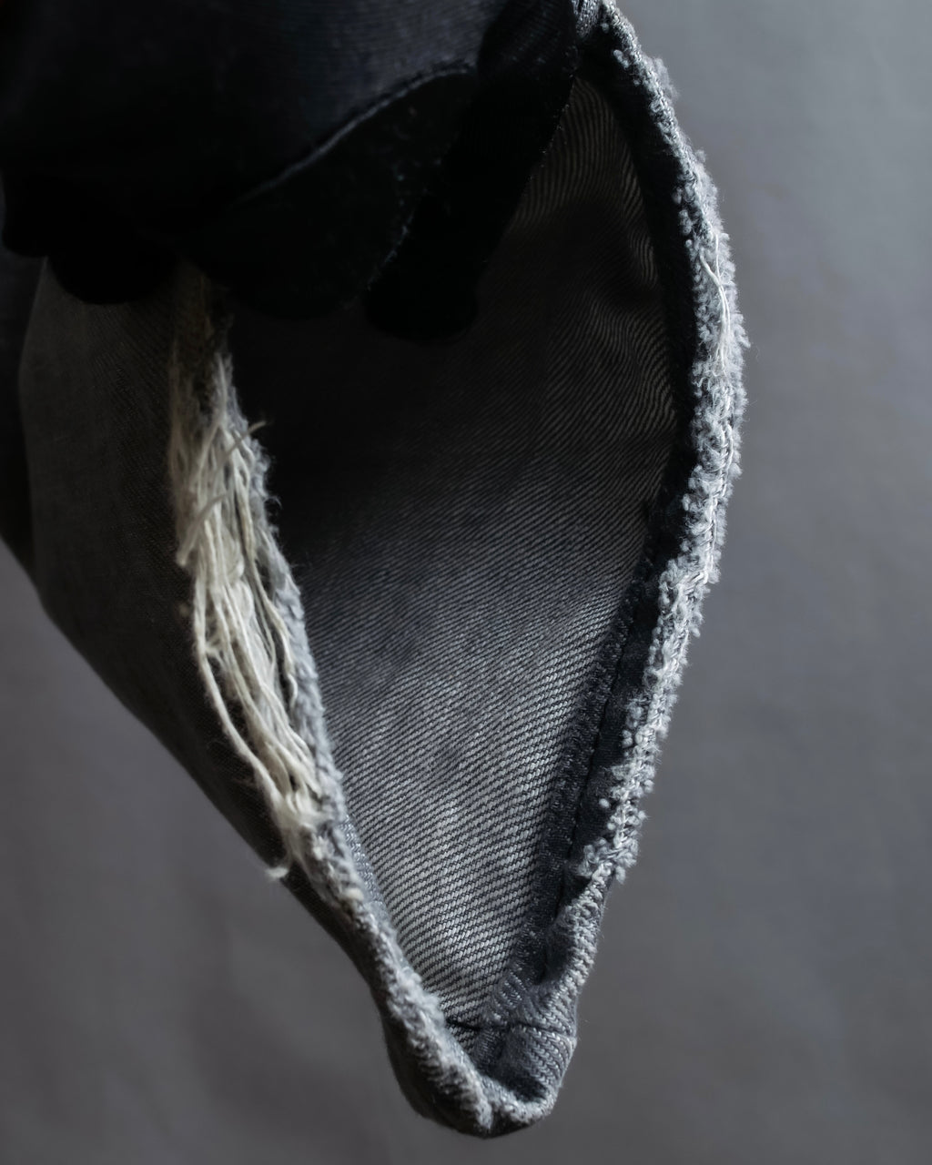 "Dolce &amp; Gabbana"Faded design gray denim pants