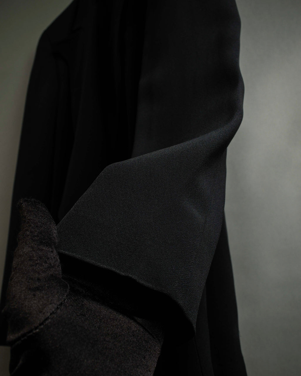 "GUCCI" Three-dimensional lapel design draped tailored jacket