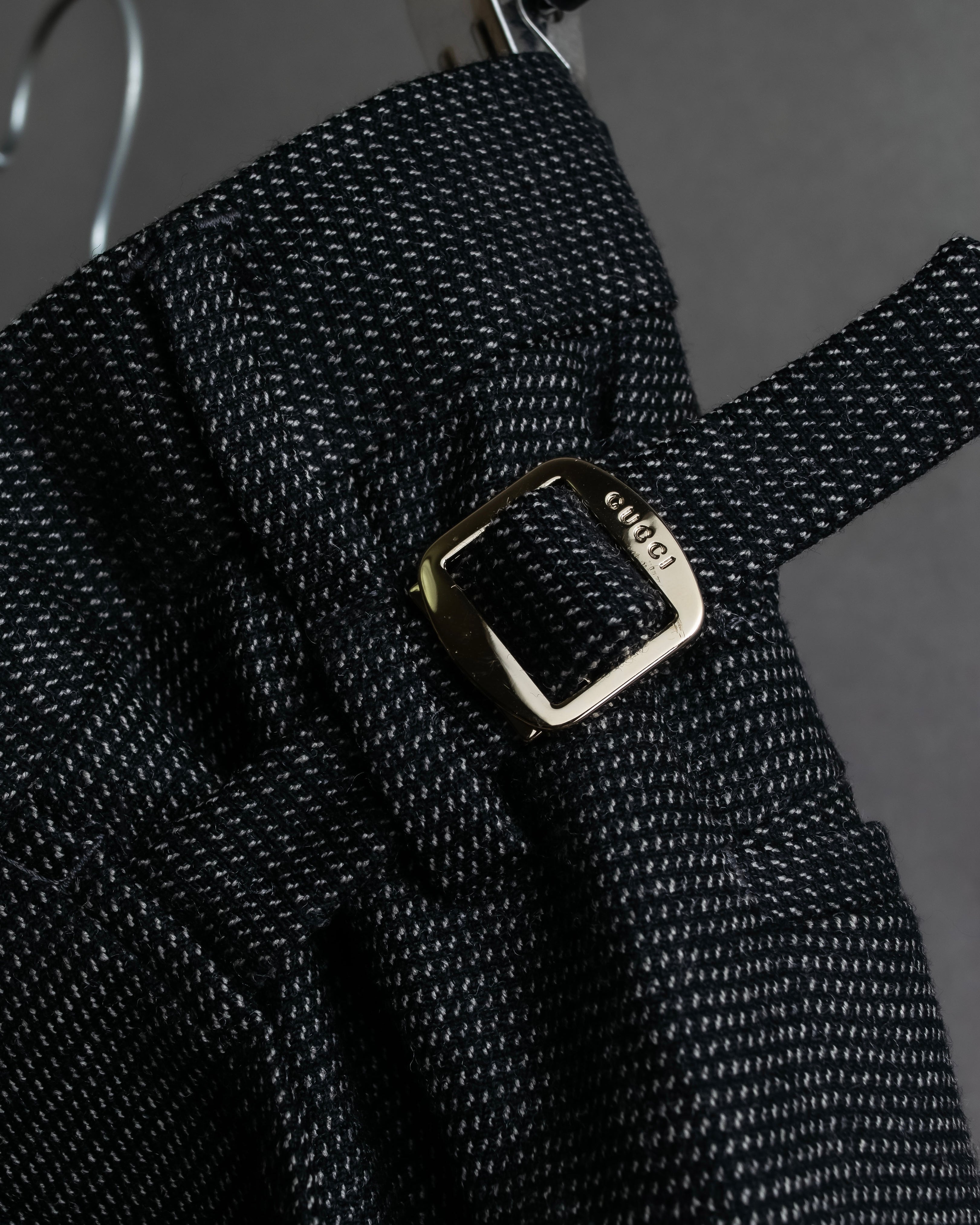 "GUCCI" 90's Tom Ford period bird eye weave set up