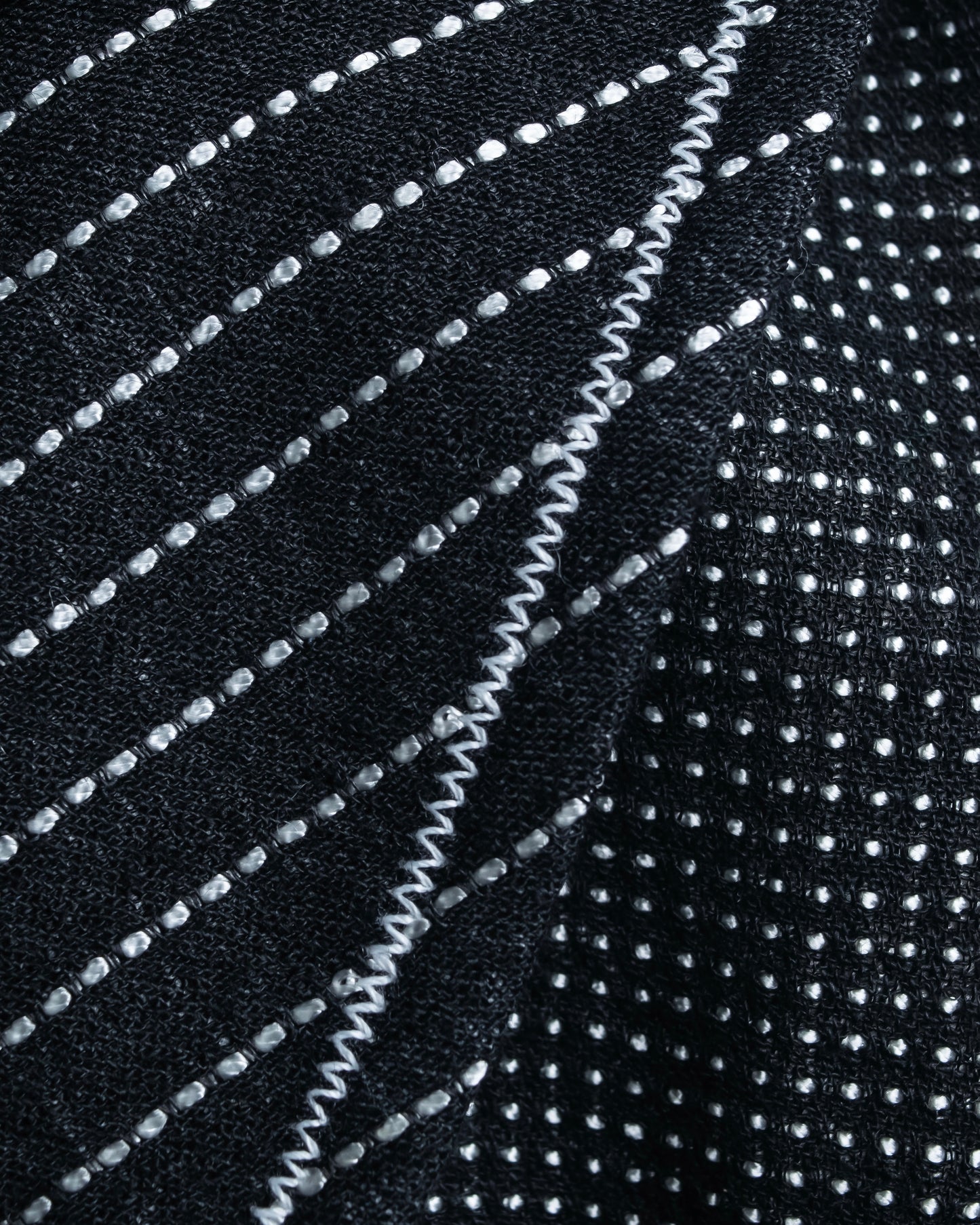 "GIANFRANCO FERRE" Striped＆dotted peak lapel tailored jacket