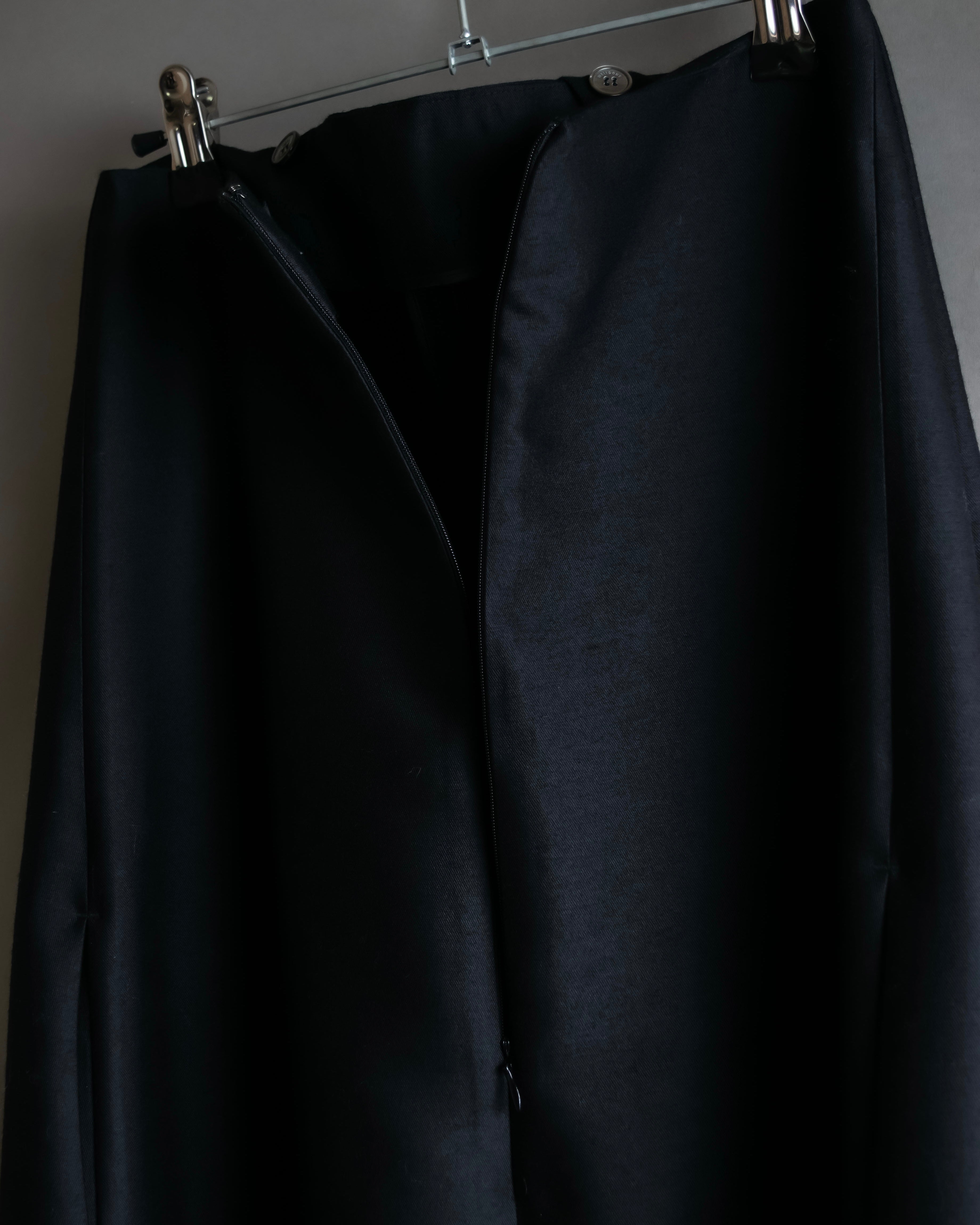 "WE11DONE" Flare silhouette super maxi skirt