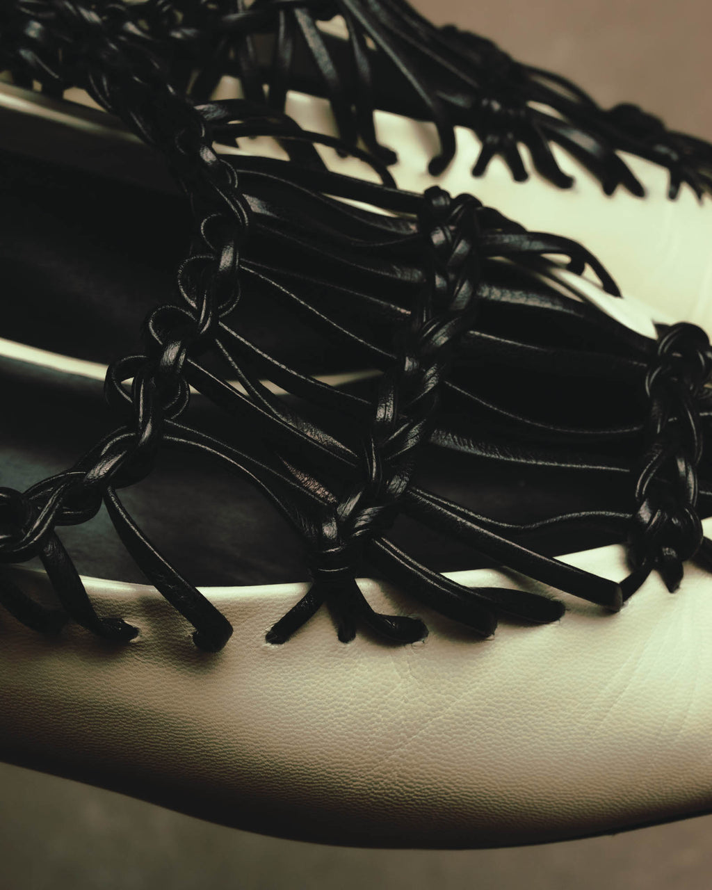 -SPECIAL- “JIL SANDER” 2020’s interwoven strap pointed-toe flat shoes