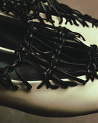 -SPECIAL- “JIL SANDER” 2020’s interwoven strap pointed-toe flat shoes