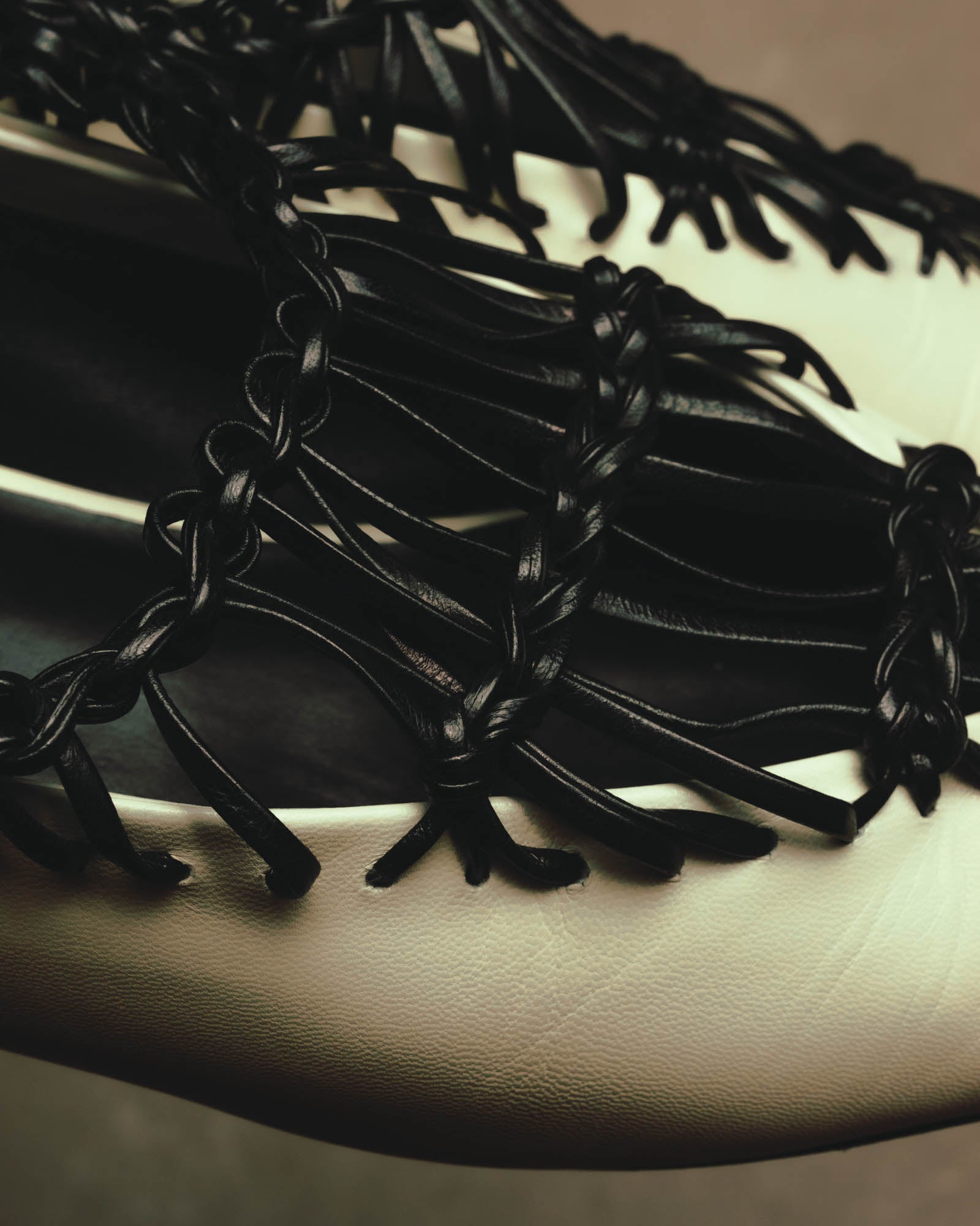 -SPECIAL- “JIL SANDER” 2020’s interwoven strap pointed-toe flat shoes