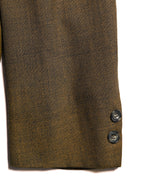 VINTAGE/ Beautiful Olive Colored Single Breasted 3B Tailored Jacket