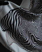 "HERMES" Zebra abstract print Carre 90 silk scarf