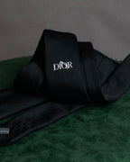 “DIOR” 2019- Logo embroidered narrow tie