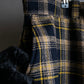 "Vintage tartan check wide tapered slacks"